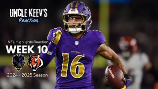 Reaction to Baltimore Ravens vs Cincinnati Bengals Thursday Night Week 10 NFL  Uncle Keev Reacts [upl. by Lamond]