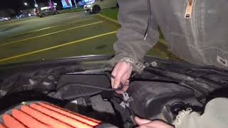 Installing a Corksport Intake in a Popeyes Parking Lot [upl. by Ititrefen]