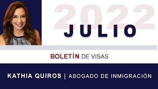 Boletín de visas JULIO 2022  Visa bulletin July 2022 [upl. by Zevahc]