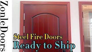 Residential Steel Security Fire Doors With Frames Doors Supplier [upl. by Hukill8]