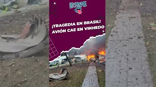 Impactante caída de avión en Brasil 62 víctimas fatales Shorts  Lechisme [upl. by Siocnarf580]