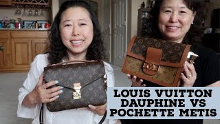 LV Dauphine vs Pochette Metis  Whats in my Bag [upl. by Duaner]