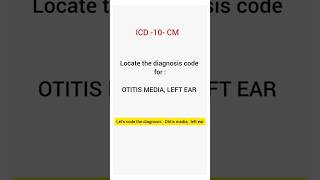 Medical Coding ICD 10 CM Diagnosis Coding shorts [upl. by Dulla605]