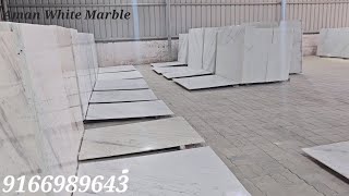 Mo9166989643  White Marble Makrana Indian satvario white marble Indian marble flooring white [upl. by Einafets]