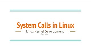 5 System Calls in Linux [upl. by Aziul]