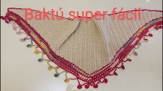 Baktús 0 cuello SUPERFÁCIL ideal para principiantes PASO APASO A crochét [upl. by Minabe]