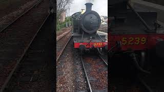 At Paignton Railway On 31st October 2024 With GWR 5239 Goliath Coupling Up To Its Train 👍🙂🚂 [upl. by Dall946]