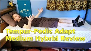 TempurPedic Adapt Medium Hybrid Memory Foam Mattress Bed Review 🛌 [upl. by Pulcheria]