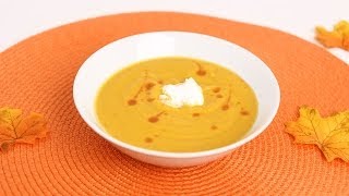 Roasted Butternut Squash Soup Recipe  Laura Vitale  Laura in the Kitchen Episode 660 [upl. by Nevaeh422]