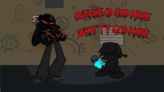 OVERHEAD GOD MODE  FNF WGM WHITTY GOD MODE [upl. by Anwaf116]