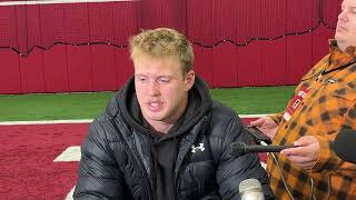 Badger safety Hunter Wohler talks second half collapse against Penn State room for improvement [upl. by Beach]