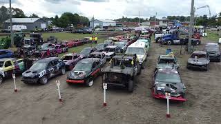 Huntingdon Fair  Demolition Derby before the action [upl. by Nueormahc]