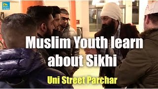 Muslim Youth learn about Sikhi Street Parchar [upl. by Odlanier]