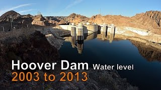 Hoover Dam Water Levels 2003 to 2013 [upl. by Maddock]