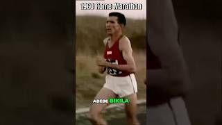 1960 Olympic Marathon Abebe Bikilas Historic Barefoot Run [upl. by Snyder644]