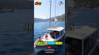 Antalya VS Bodrum The Ultimate Budget Travel Guide ✈️ shorts [upl. by Dnomaj]