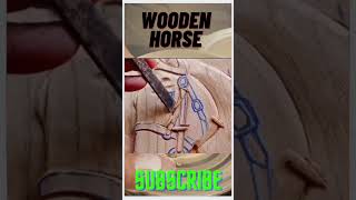 How to make a wooden HorseHow to build a wood horse fence youtubeshorts shortsviralshorts viral [upl. by Goda]