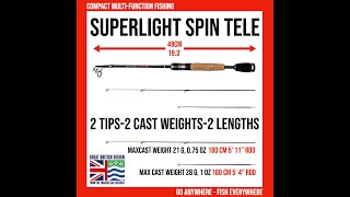 Fish Rig 180 The Super Fine Flexible Telescopic Rod with 2 Tips [upl. by Benjie]