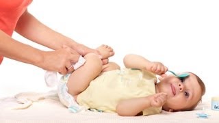 How to Clean Baby during Diaper Change  Infant Care [upl. by Matthiew]