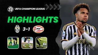 Juventus 31 PSV Eindhoven  Highlights Ligue des Champions 2425 [upl. by Ashli]