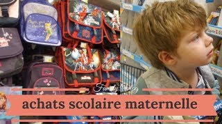 Achats fourniture scolaire maternelle  Vlog famille [upl. by Cash]