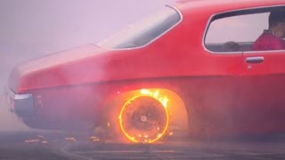 INSANE BURNOUT RED HOT RIMS [upl. by Aneri]