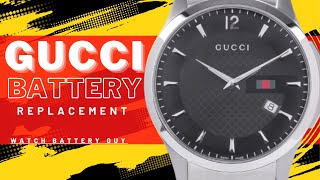 Gucci Watch Battery  Gucci Watch  Battery Replacement  DIY [upl. by Jopa]