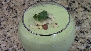 Chilled Avocado And Cucumber Soup Recipe [upl. by Orpheus]