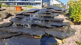 Bachlauf oder Wasserfall mit Schieferplatten [upl. by Dieter378]