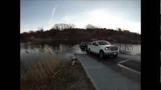 The Walleye Guys fishing Lewis and Clark in Yankton SD on 112112 [upl. by Korfonta]