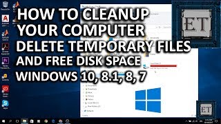 How to Cleanup Your Computer  Fully Delete Temporary Files and Free Disk Space [upl. by Nirro763]