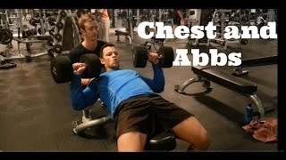 Power bodybuilding Chest and Abbs [upl. by Nimesay]