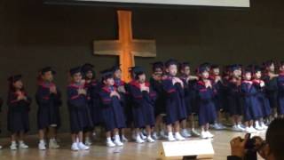 Evangel Kindergarten 2016 Graduation concert K2 有一位神 [upl. by Dulcy]