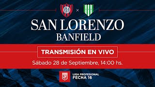 🔴 VIVO San Lorenzo vs Banfield  Fecha 16 Liga Profesional [upl. by Aleahcim584]