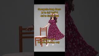 Georgette long dress Mto3xl52incheslength4xl48inches 5xlinches length [upl. by Clarine]