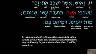 Leviticus 20  Bible Audio Hebrew and Subtitles in English [upl. by Tnias958]