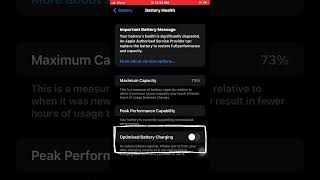 ACTIVATE OPTIMISED BATTERY CHARGING ON IPHONE [upl. by Lib]