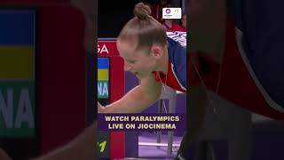 Para Shuttler Kozyns epic celebration  Paralympics Badminton Highlights  JioCinema [upl. by Atorod]