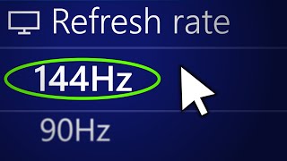 How to Change Monitor Refresh Rate on Windows 10 Best Settings [upl. by Aelhsa]