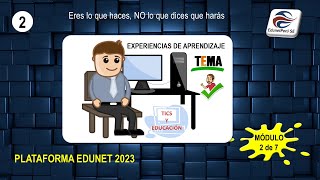 Experiencias de Aprendizaje 2023  Plataforma EDUNET [upl. by Nnylekoorb]