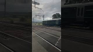 trainspotting gwr passing bishton level crossing wales [upl. by Assiran]