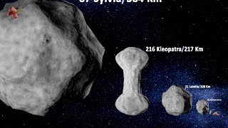 Asteroids Size Comparison Exploring Asteroids [upl. by Higley]