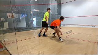 Racketlon vs Squash WarmUp for FIR Racketlon World Championships in Graz [upl. by Stearns]