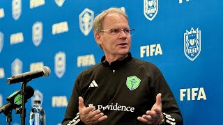 Press Conference Brian Schmetzer on signing a contract extension with Sounders FC [upl. by Jarrad]