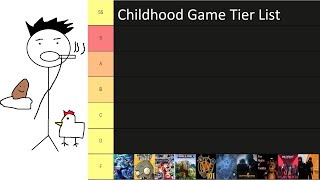 Childhood Game Tier List MY FAVORITE GAMES [upl. by Negriv620]