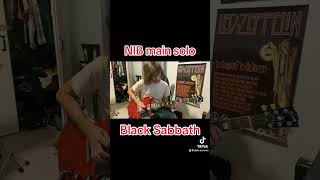 NIB  Black Sabbath main solo guitarcover guitarsolo guitarist blacksabbath NIB [upl. by Aihpled]