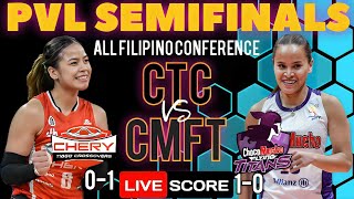 Choco Mucho vs Chery Tiggo  SEMIFINALS  PVL Live Play by Play Scoreboard  AllFilipino 2024 [upl. by Evad]