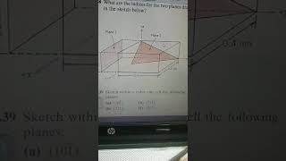 What are the indices for the two planes drawn in the sketch below  miller indices of planes [upl. by Htebazileyram871]