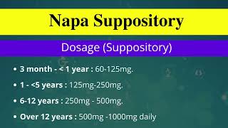 Napa250 mgSuppositoryParacetamolBeximco Pharmaceuticals Ltd [upl. by Kenison537]