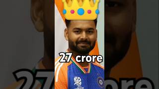 Most richest player in IPL history 😰 rishabhpant cricket ipl [upl. by Eiramaliehs581]